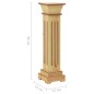 vidaXL Klassischer Säulen-Pflanzenständer Helles Holz 17x17x66 cm vidaXL Klassischer Säulen-Pflanzenständer Helles Holz 17x17x66 cm