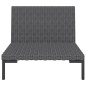 vidaXL Gartensofas 2 Stk. mit Kissen Halbrundes Poly Rattan vidaXL Gartensofas 2 Stk. mit Kissen Halbrundes Poly Rattan