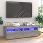 vidaXL TV-Schränke 2 Stk. mit LED-Leuchten Grau Sonoma 60x35x40 cm vidaXL TV-Schränke 2 Stk. mit LED-Leuchten Grau Sonoma 60x35x40 cm