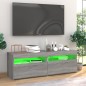 vidaXL TV-Schränke 2 Stk. mit LED-Leuchten Grau Sonoma 60x35x40 cm vidaXL TV-Schränke 2 Stk. mit LED-Leuchten Grau Sonoma 60x35x40 cm