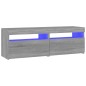 vidaXL TV-Schränke 2 Stk. mit LED-Leuchten Grau Sonoma 60x35x40 cm vidaXL TV-Schränke 2 Stk. mit LED-Leuchten Grau Sonoma 60x35x40 cm