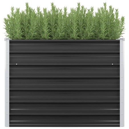 vidaXL Garten-Hochbeet Anthrazit 100 x 40 x 77 cm Verzinkter Stahl