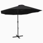 vidaXL Sonnenschirm mit Aluminium-Mast 460x270 cm Schwarz vidaXL Sonnenschirm mit Aluminium-Mast 460x270 cm Schwarz