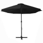 vidaXL Sonnenschirm mit Aluminium-Mast 460x270 cm Schwarz vidaXL Sonnenschirm mit Aluminium-Mast 460x270 cm Schwarz