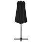 vidaXL Sonnenschirm mit Aluminium-Mast 460x270 cm Schwarz vidaXL Sonnenschirm mit Aluminium-Mast 460x270 cm Schwarz