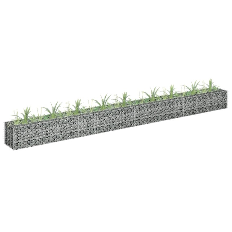 vidaXL Gabionen-Hochbeet Verzinkter Stahl 360×30×30 cm vidaXL Gabionen-Hochbeet Verzinkter Stahl 360×30×30 cm