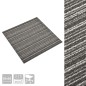 vidaXL Teppichfliesen 20 Stk. 5 m² 50x50 cm Gestreift Anthrazit vidaXL Teppichfliesen 20 Stk. 5 m² 50x50 cm Gestreift Anthrazit