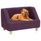 vidaXL Hundesofa Burgunderrot 60x37x39 cm Leinen vidaXL Hundesofa Burgunderrot 60x37x39 cm Leinen