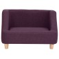 vidaXL Hundesofa Burgunderrot 60x37x39 cm Leinen vidaXL Hundesofa Burgunderrot 60x37x39 cm Leinen