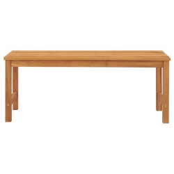 vidaXL Gartenbank 114 cm Massivholz Teak