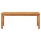 vidaXL Gartenbank 114 cm Massivholz Teak