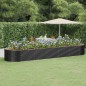 vidaXL Hochbeet Pulverbeschichteter Stahl 510x140x68 cm Anthrazit vidaXL Hochbeet Pulverbeschichteter Stahl 510x140x68 cm Anthrazit