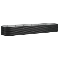 vidaXL Hochbeet Pulverbeschichteter Stahl 510x140x68 cm Anthrazit