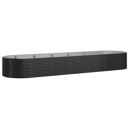vidaXL Hochbeet Pulverbeschichteter Stahl 510x140x68 cm Anthrazit