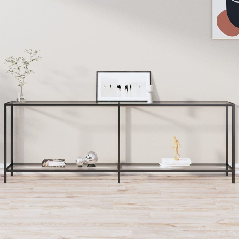 vidaXL Konsolentisch Transparent 220x35x75,5 cm Hartglas vidaXL Konsolentisch Transparent 220x35x75,5 cm Hartglas