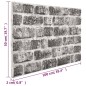 vidaXL 3D-Wandpaneele 10 Stk. Dunkelgrau Backstein-Optik EPS vidaXL 3D-Wandpaneele 10 Stk. Dunkelgrau Backstein-Optik EPS