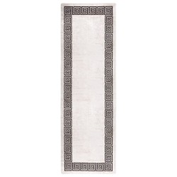 vidaXL Teppich Waschbar 80x300 cm Hellbeige Rutschfest