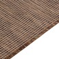 vidaXL Outdoor-Teppich Flachgewebe 140x200 cm Braun vidaXL Outdoor-Teppich Flachgewebe 140x200 cm Braun