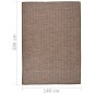 vidaXL Outdoor-Teppich Flachgewebe 140x200 cm Braun vidaXL Outdoor-Teppich Flachgewebe 140x200 cm Braun