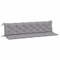 Gartenbank-Auflagen 2 Stk. Grau 200x50x7 cm Oxford-Gewebe Gartenbank-Auflagen 2 Stk. Grau 200x50x7 cm Oxford-Gewebe