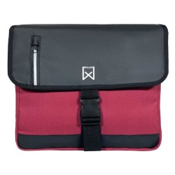 Willex Fahrradtaschen Business 30 L Canvas Rot und Schwarz