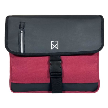 Willex Fahrradtaschen Business 30 L Canvas Rot und Schwarz