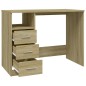 vidaXL Schreibtisch mit Schubladen Sonoma-Eiche 102x50x76 cm vidaXL Schreibtisch mit Schubladen Sonoma-Eiche 102x50x76 cm