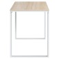vidaXL Computertisch Weiß und Eiche-Optik 110x60x73 cm Holzwerkstoff vidaXL Computertisch Weiß und Eiche-Optik 110x60x73 cm Holzwerkstoff
