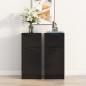 Sideboards 2 Stk. Schwarz 30x30x70 cm Holzwerkstoff Sideboards 2 Stk. Schwarz 30x30x70 cm Holzwerkstoff