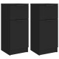 Sideboards 2 Stk. Schwarz 30x30x70 cm Holzwerkstoff Sideboards 2 Stk. Schwarz 30x30x70 cm Holzwerkstoff