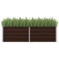 vidaXL Garten-Hochbeet Braun 160 x 40 x 45 cm Verzinkter Stahl vidaXL Garten-Hochbeet Braun 160 x 40 x 45 cm Verzinkter Stahl