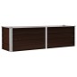 vidaXL Garten-Hochbeet Braun 160 x 40 x 45 cm Verzinkter Stahl vidaXL Garten-Hochbeet Braun 160 x 40 x 45 cm Verzinkter Stahl