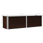 vidaXL Garten-Hochbeet Braun 160 x 40 x 45 cm Verzinkter Stahl vidaXL Garten-Hochbeet Braun 160 x 40 x 45 cm Verzinkter Stahl