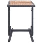 vidaXL Gartentisch Schwarz Massivholz Akazie und Poly Rattan vidaXL Gartentisch Schwarz Massivholz Akazie und Poly Rattan