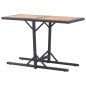 vidaXL Gartentisch Schwarz Massivholz Akazie und Poly Rattan vidaXL Gartentisch Schwarz Massivholz Akazie und Poly Rattan