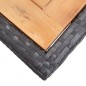 vidaXL Gartentisch Schwarz Massivholz Akazie und Poly Rattan vidaXL Gartentisch Schwarz Massivholz Akazie und Poly Rattan
