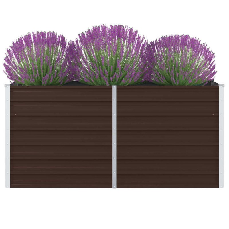 vidaXL Hochbeet 160 x 80 x 45 cm Verzinkter Stahl Braun vidaXL Hochbeet 160 x 80 x 45 cm Verzinkter Stahl Braun