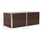 vidaXL Hochbeet 160 x 80 x 45 cm Verzinkter Stahl Braun vidaXL Hochbeet 160 x 80 x 45 cm Verzinkter Stahl Braun