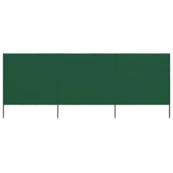 vidaXL 3-teiliges Windschutzgewebe 400 x 80 cm Grün