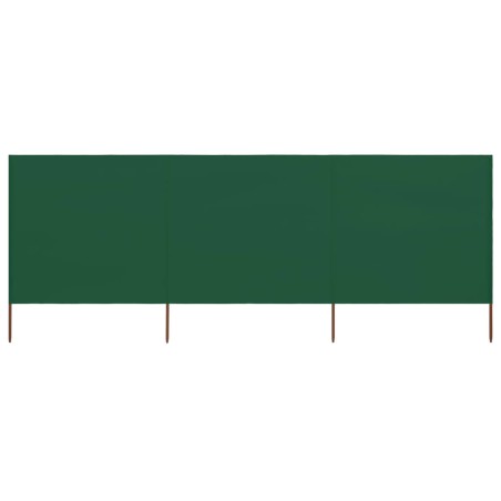 vidaXL 3-teiliges Windschutzgewebe 400 x 80 cm Grün