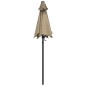 vidaXL Sonnenschirm Taupe 200 x 224 cm Aluminium vidaXL Sonnenschirm Taupe 200 x 224 cm Aluminium