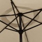 vidaXL Sonnenschirm Taupe 200 x 224 cm Aluminium vidaXL Sonnenschirm Taupe 200 x 224 cm Aluminium