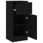Sideboards 2 Stk. Schwarz 30x30x70 cm Holzwerkstoff Sideboards 2 Stk. Schwarz 30x30x70 cm Holzwerkstoff
