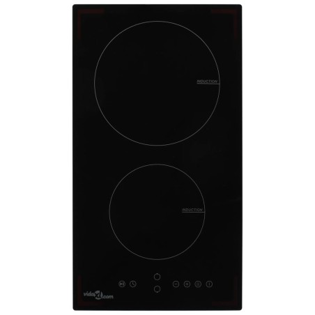 vidaXL Induktionskochfeld mit 2 Platten Touch Control Glas 3500 W 