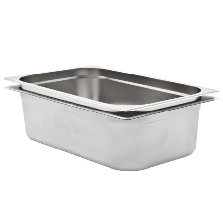 vidaXL Gastronormbehälter 2 Stk. GN 1/1 150 mm Edelstahl 
