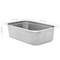 vidaXL Gastronormbehälter 2 Stk. GN 1/1 150 mm Edelstahl vidaXL Gastronormbehälter 2 Stk. GN 1/1 150 mm Edelstahl