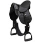 vidaXL Pony-Sattel-Set 10" Schwarz vidaXL Pony-Sattel-Set 10" Schwarz