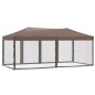 vidaXL Partyzelt Faltbar mit Seitenwänden Taupe 3x6 m vidaXL Partyzelt Faltbar mit Seitenwänden Taupe 3x6 m