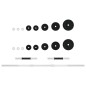 vidaXL Langhantel und Kurzhantel Set 30 kg Gusseisen vidaXL Langhantel und Kurzhantel Set 30 kg Gusseisen
