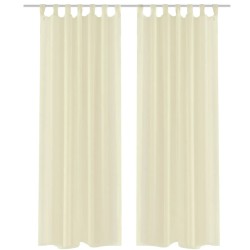 Transparente Gardine Fertiggardine 140 x 175 cm cremefarben